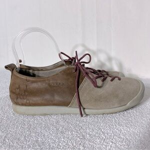 Keen Brown Taupe Lower East Side Lace Up Sneaker Style Shoes 7.5